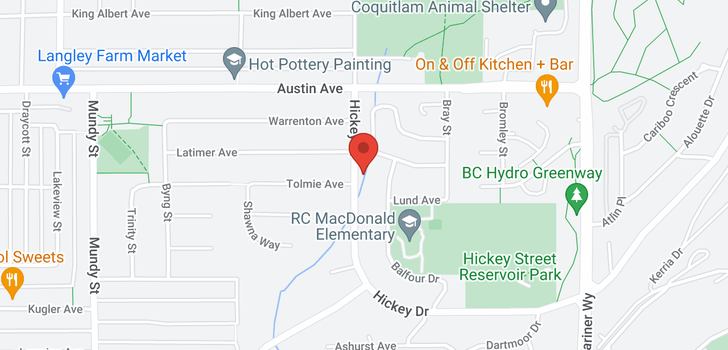 map of 437 HICKEY DRIVE
